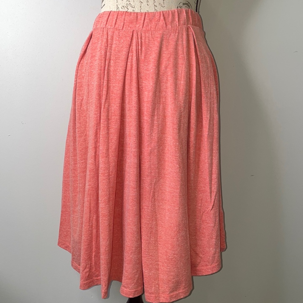 LuLaRoe Pink Madison Heathered Skirt